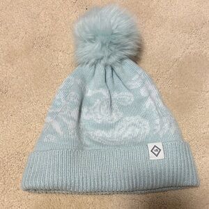 Limited Edition Vera Bradley Light Blue Pom-Pom Beanie New without Tags